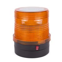 Zwaailamp oranje LED - strobe - waarschuwingslicht voor voertuig/auto - 12,3 x 9,5 x 10,8 cm   -