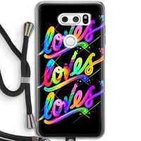 Loves: LG V30 Transparant Hoesje met koord