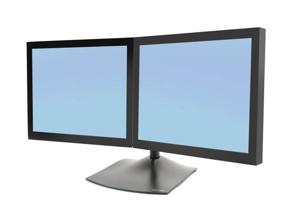 Ergotron 33-322-200 Monitorvoet 2-voudig 48,3 cm (19) - 61 cm (24) Zwart, Antraciet Staand, Kantelbaar, Draaibaar