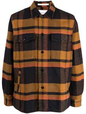 Norse Projects surchemise Julian à carreaux - Orange