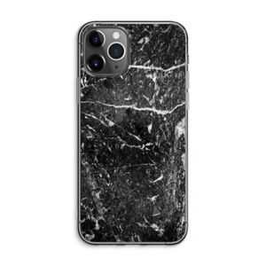 Zwart marmer: iPhone 11 Pro Max Transparant Hoesje