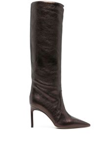 BETTINA VERMILLON bottes Josefine 100 mm en cuir - Marron