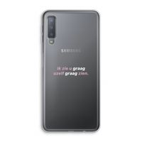 uzelf graag zien: Samsung Galaxy A7 (2018) Transparant Hoesje