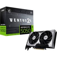 MSI Nvidia GeForce RTX 5050 Videokaart GeForce RTX™ 5050 8G VENTUS 2X OC 8 GB GDDR6-VRAM PCIe HDMI, DisplayPort