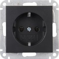 Opus 55 geaarde contactdoos met steekklemmen antraciet