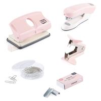 Vaessen Creative • kantoorartikelen licht roze 5stuks