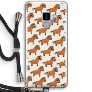 Pony: Samsung Galaxy S9 Transparant Hoesje met koord
