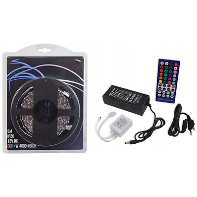LED Strip Set RGBW - Prixa Blinkon - 5 Meter - 300 LEDs - Dimbaar - RGBW Kleurverandering - Afstandsbediening