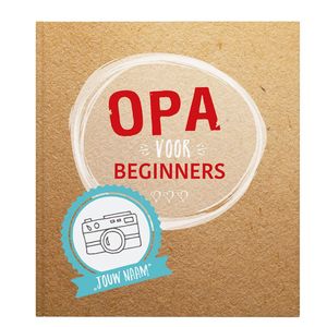 Boek met naam en foto&apos;s - Opa voor beginners (Hardcover)