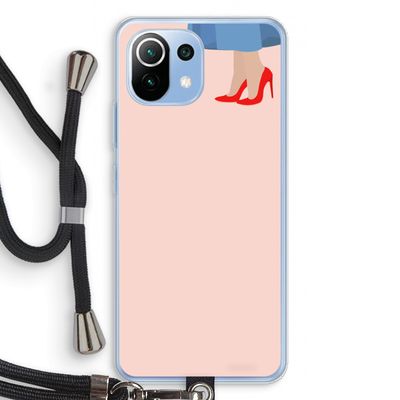 High heels: Xiaomi Mi 11 Lite Transparant Hoesje met koord