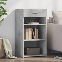 Dressoir 50x42,5x93 cm bewerkt hout betongrijs - thumbnail