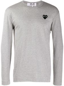 Comme Des Garçons Play sweat à logo poitrine - Gris