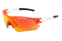 Massi Saga Bril Fel oranje lens - Wit Massi Saga Bril Fel oranje lens - Wit