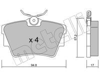 Metelli Remblokset 22-0635-0