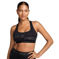 Nike Pro Swoosh Light-Support Sport Beha Dames Zwart Grijs - thumbnail