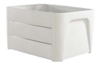 Fietskrat Mirage 'Klik n Krat' - wit - 24L