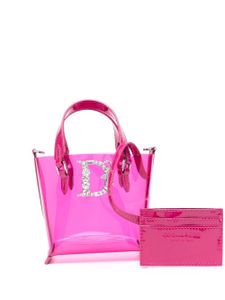 DSQUARED2 sac cabas à design transparent - Rose