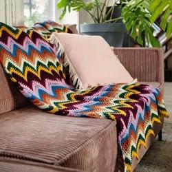 10 Kleuren Zigzag Deken Haakpakket