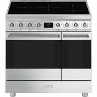 Smeg Symphony C92IMX2 fornuis Vrijstaand fornuis Electrisch Inductiekookplaat zones Roestvrijstaal A