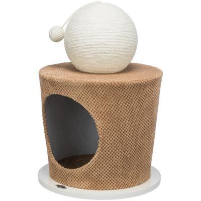 TRIXIE cosy shelter - Met krabbal - ø 36 × 50 cm - Taupe