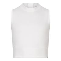 Cropped Singlet Rib Zip top