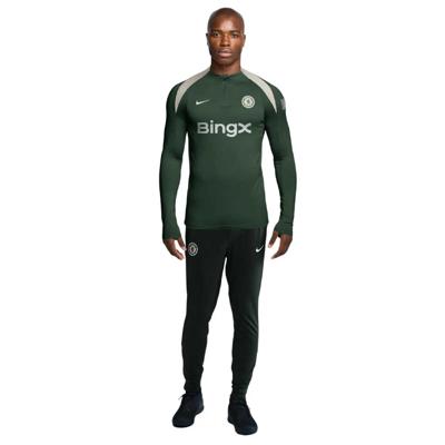 Nike Chelsea Strike Trainingspak 1/4-Zip 2025-2026 Donkergroen Wit