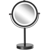 Beliani TUCHAN - Make-up spiegel-Zwart-IJzer, Glas - thumbnail