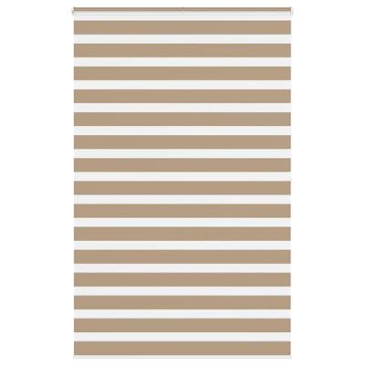 Zebra Blind 140x200 cm stofbreedte 135,9 cm polyester zandbruin