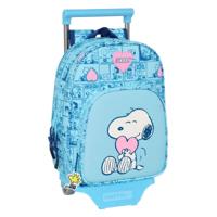 Schoolrugzak met Wielen Snoopy Love Blauw 26 x 11 x 67 cm 26 x 34 x 11 cm