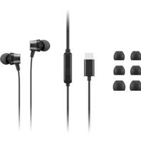 Lenovo 4XD1J77351 hoofdtelefoon/headset Bedraad In-ear Kantoor/callcenter USB Type-C Zwart