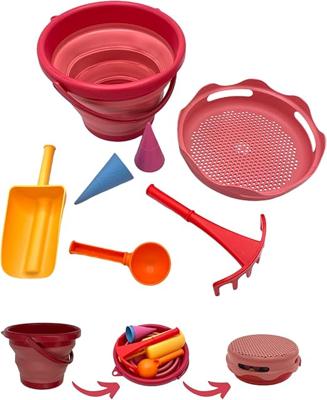 Compactoys 7 in 1 sand toys- Rood