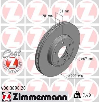 Remschijf Coat Z 400369020