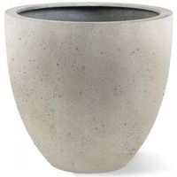 Grigio plantenbak Egg Pot XL antiek wit betonlook - thumbnail