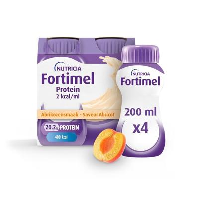 Fortimel Protein 2 Kcal Abrikoos 4x200ml