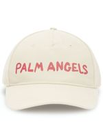 Palm Angels logo-print baseball cap - Blanc - thumbnail