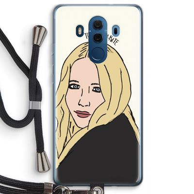 Mary Kate: Huawei Mate 10 Pro Transparant Hoesje met koord
