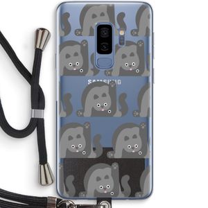Cats: Samsung Galaxy S9 Plus Transparant Hoesje met koord