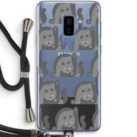 Cats: Samsung Galaxy S9 Plus Transparant Hoesje met koord