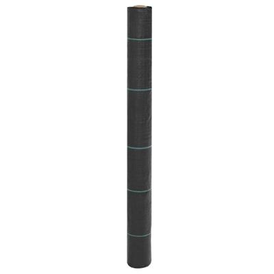 VidaXL Worteldoek 1x50 m polypropeen zwart