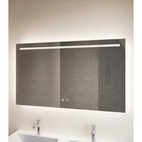 Badkamerspiegel Horizontal | 180x70 cm | Rechthoekig | Indirecte LED verlichting | Touch button | Met spiegelverwarming