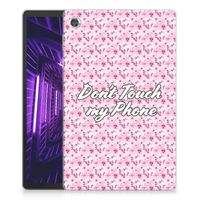 Lenovo Tab M10 Plus Print Case Flowers Pink DTMP - thumbnail