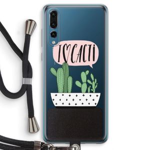 I love cacti: Huawei P20 Pro Transparant Hoesje met koord