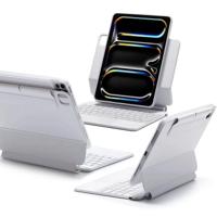 iPad Pro 11" (2024) Rebound Magnetische Tastatur Hülle 360 - DE Layout-Weiß iPad Pro 11" (2024) Rebound Magnetische Tastatur Hülle 360 - DE Layout-Weiß