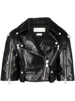 Alexander McQueen veste de moto à fermeture zippée - Noir