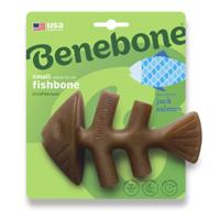 Benebone Fishbone nylon kauwspeelgoed hond (zalmsmaak) XL Benebone Fishbone nylon kauwspeelgoed hond (zalmsmaak) XL