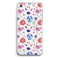 Bloemetjes: iPhone 5 / 5S / SE Transparant Hoesje