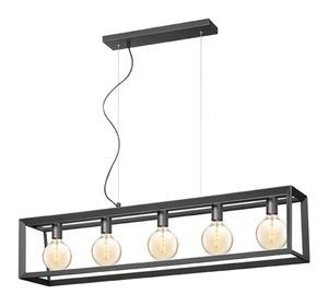 LABEL51 Hanglamp 'Tetto' 5-lamps, kleur Zwart