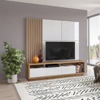 Home365 Wandcombinatie Celano - Wotan Eiken / Wit