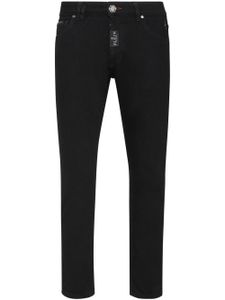 Philipp Plein jean skinny à patch logo - Noir