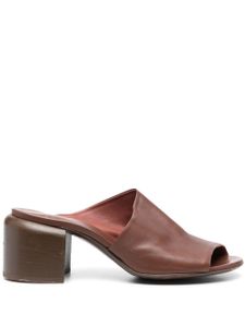 Officine Creative mules en cuir à bout ouvert 70 mm - Marron